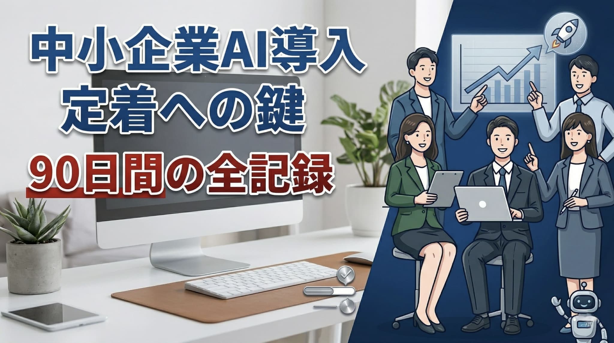 中小企業AI導入「最初の90日」でやるべきこと・やってはいけないこと|定着率を分ける初動の全記録